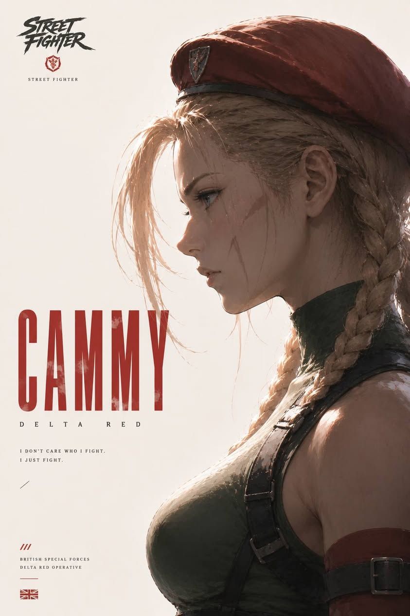 Stylized American Illustration of Character Profile