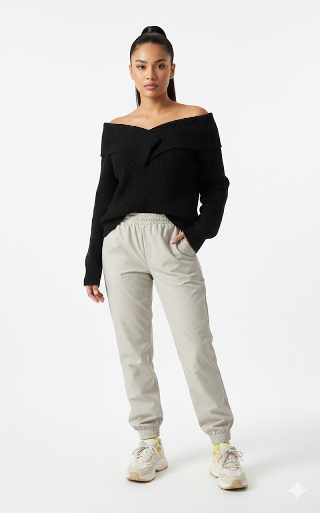 Pants: Sophisticated Fashion Shot of Young Woman
