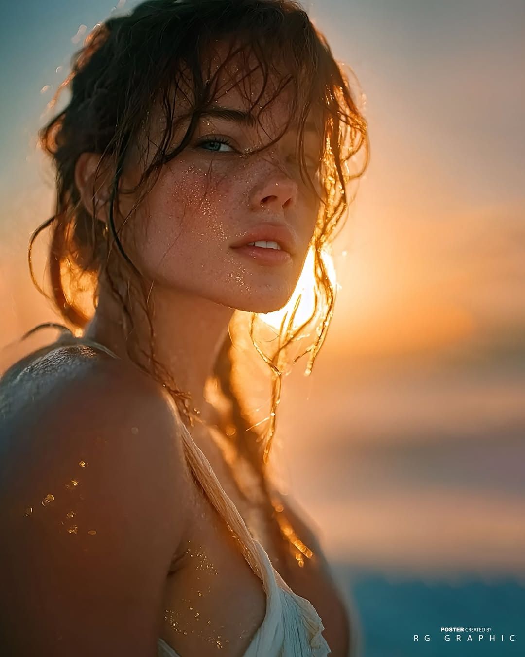 Stunning Golden Hour Beach Portrait