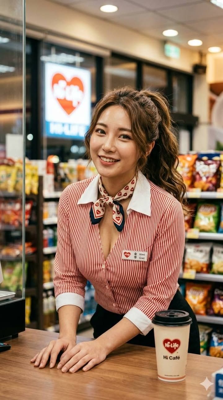 Charming Japanese Convenience Store Clerk