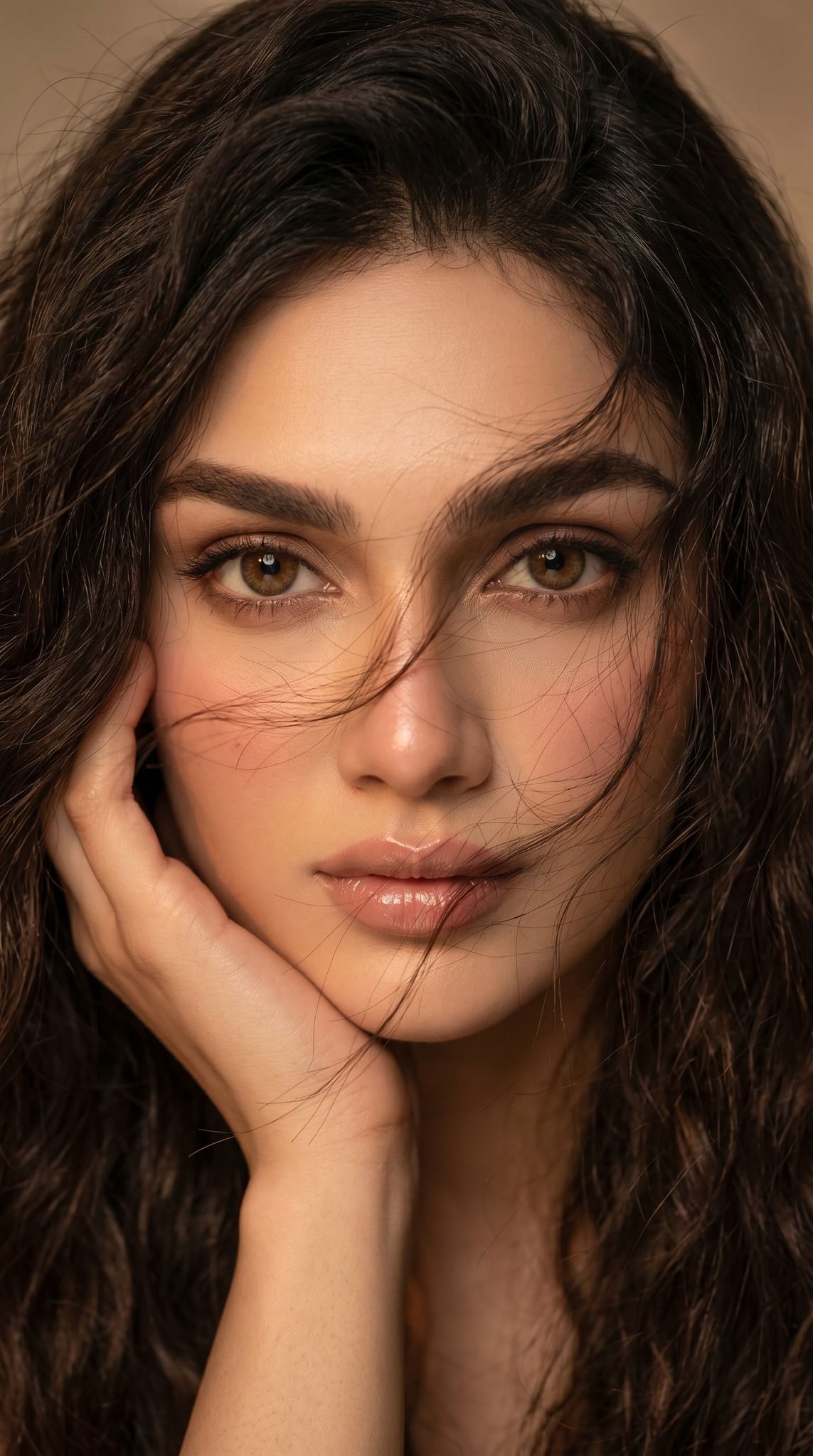 Hyper-Realistic Portrait with Dolled Makeup