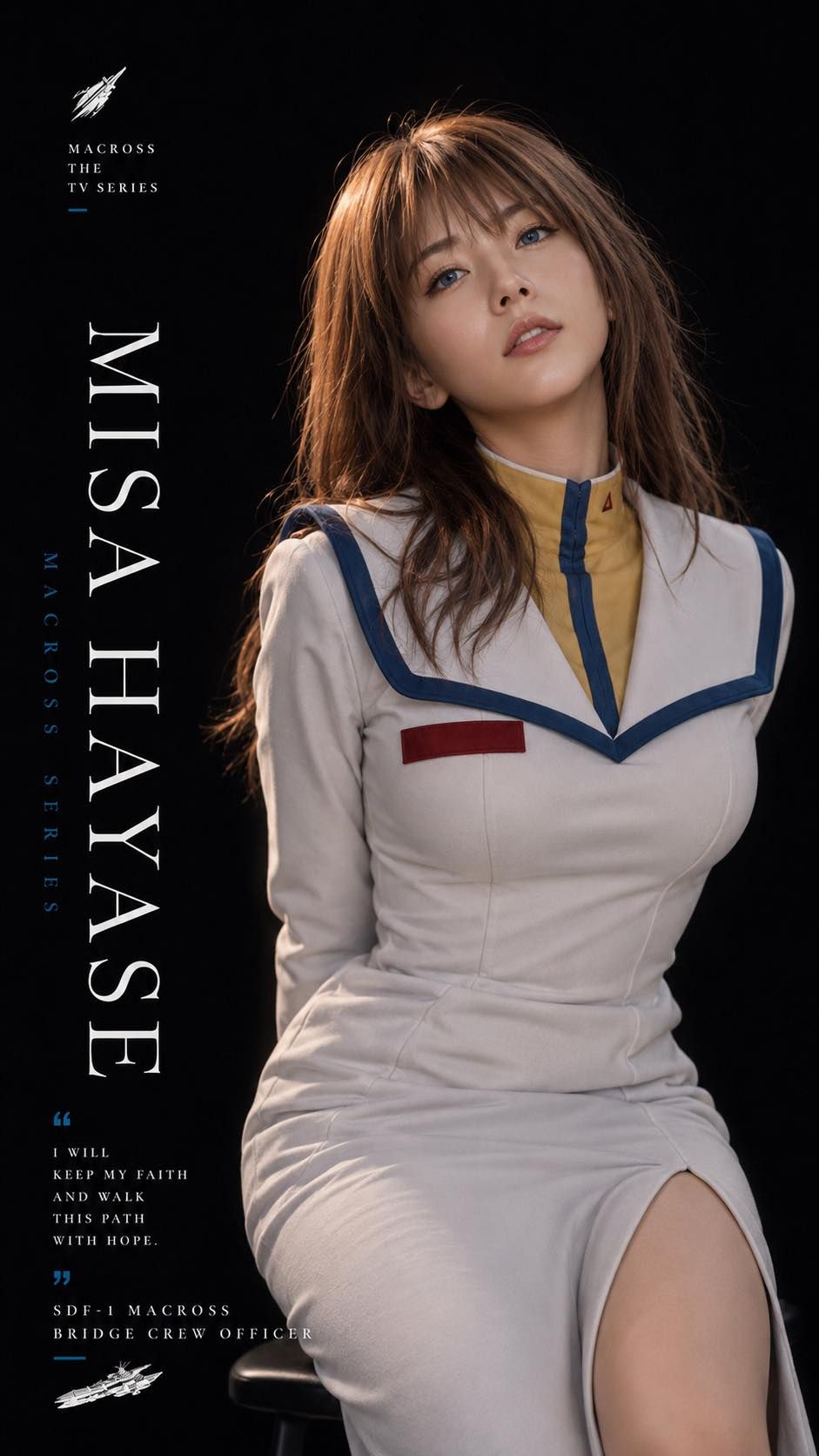 Cinematic Portrait of Misa Hayase from Macross