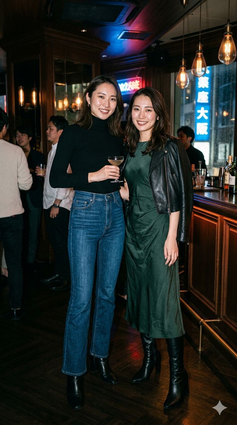 Realistic Tokyo Nightlife Portraits